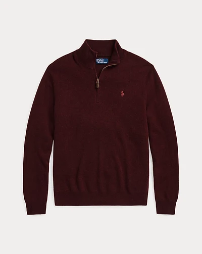 Wool Quarter-Zip Sweater