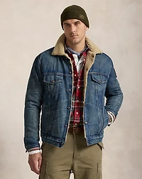 Fleece-Lined Denim Trucker Jacket