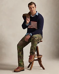 Classic Fit Camo Canvas Cargo Pant