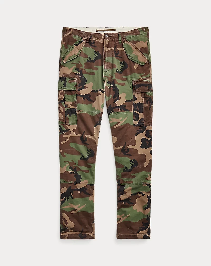 Classic Fit Camo Canvas Cargo Pant