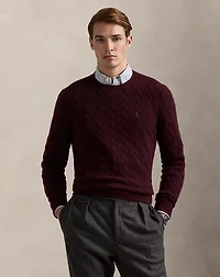 Cable-Knit Wool-Cashmere Sweater