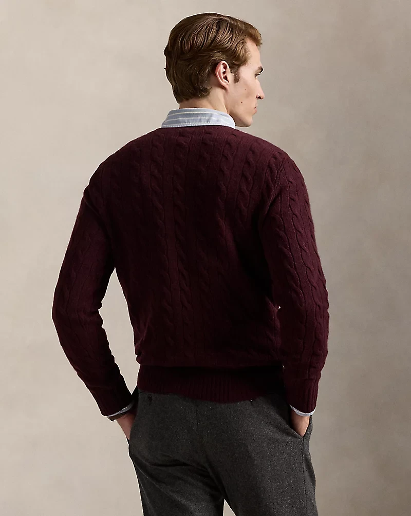 Cable-Knit Wool-Cashmere Sweater