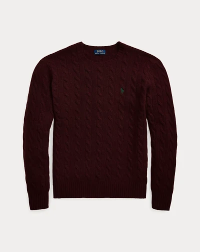 Cable-Knit Wool-Cashmere Sweater