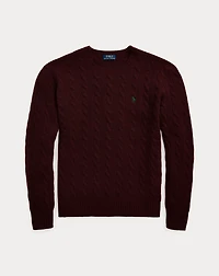 Cable-Knit Wool-Cashmere Sweater