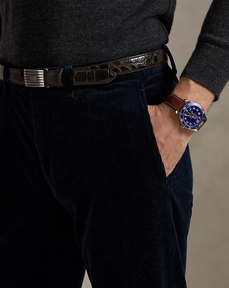 Straight Fit Stretch Corduroy Pant