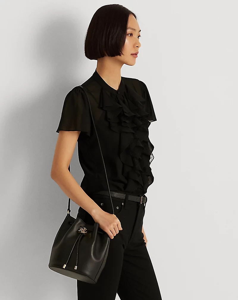 Leather Medium Andie Drawstring Bag