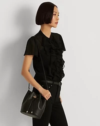 Leather Medium Andie Drawstring Bag