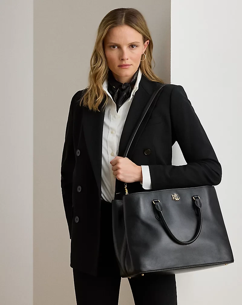Leather Large Marcy Satchel