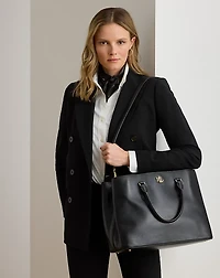Leather Large Marcy Satchel