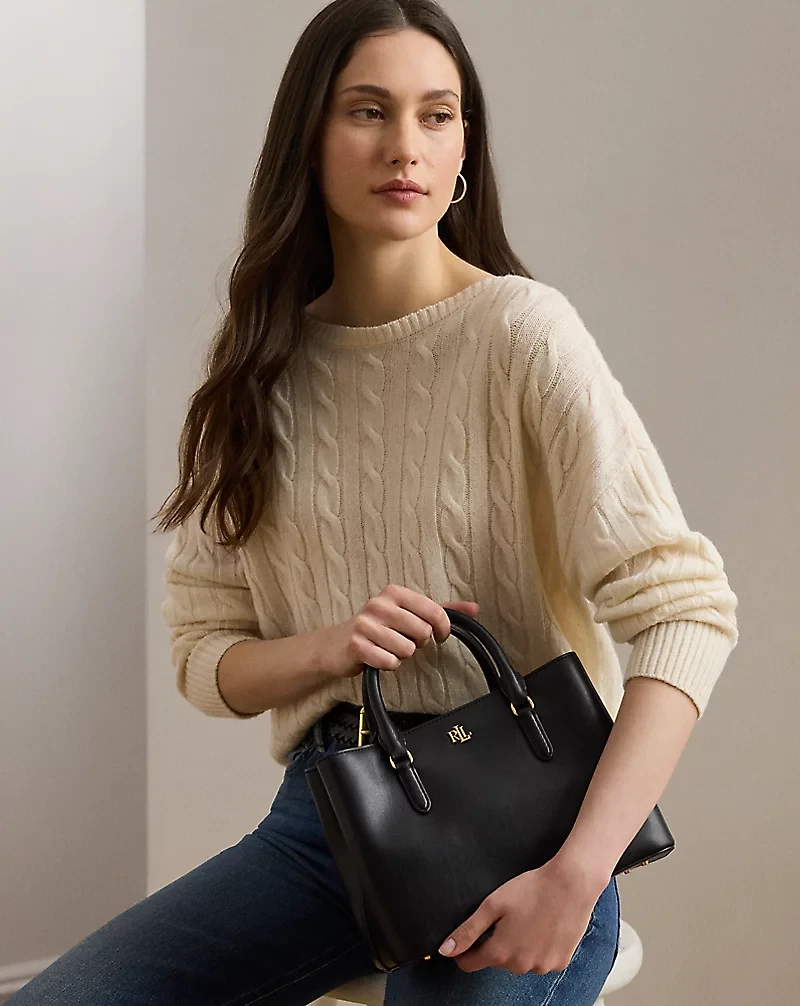 Leather Small Marcy Satchel
