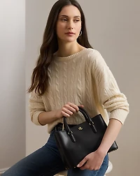 Leather Small Marcy Satchel