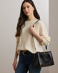 Leather Small Marcy Satchel