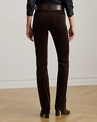 Stretch Corduroy Mid-Rise Straight Pant
