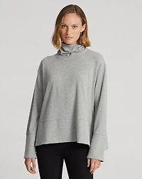 Performance Cotton-Blend Turtleneck