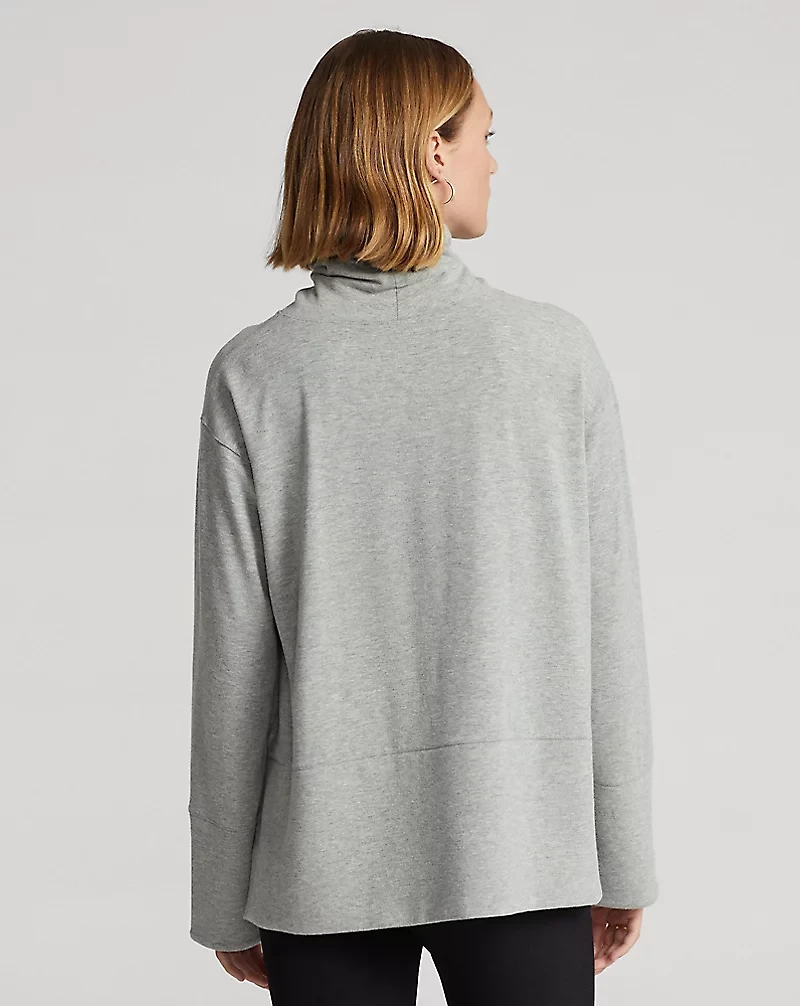 Performance Cotton-Blend Turtleneck