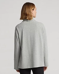 Performance Cotton-Blend Turtleneck