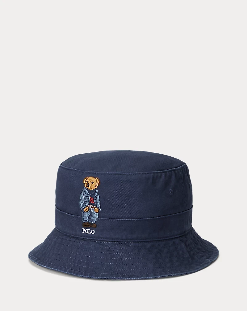 Polo Bear Twill Bucket Hat