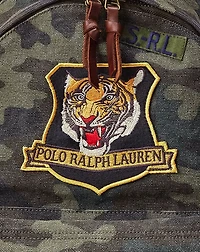 Tiger-Patch Camo Canvas Backpack