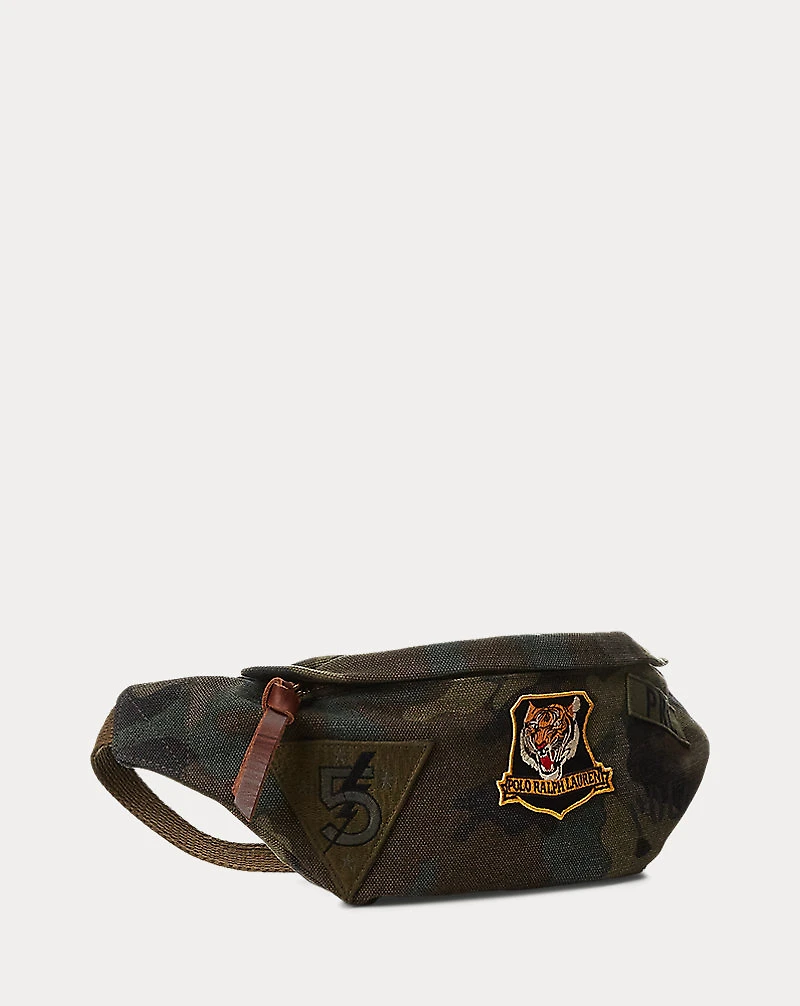 Tiger-Patch Camo Canvas Waistpack