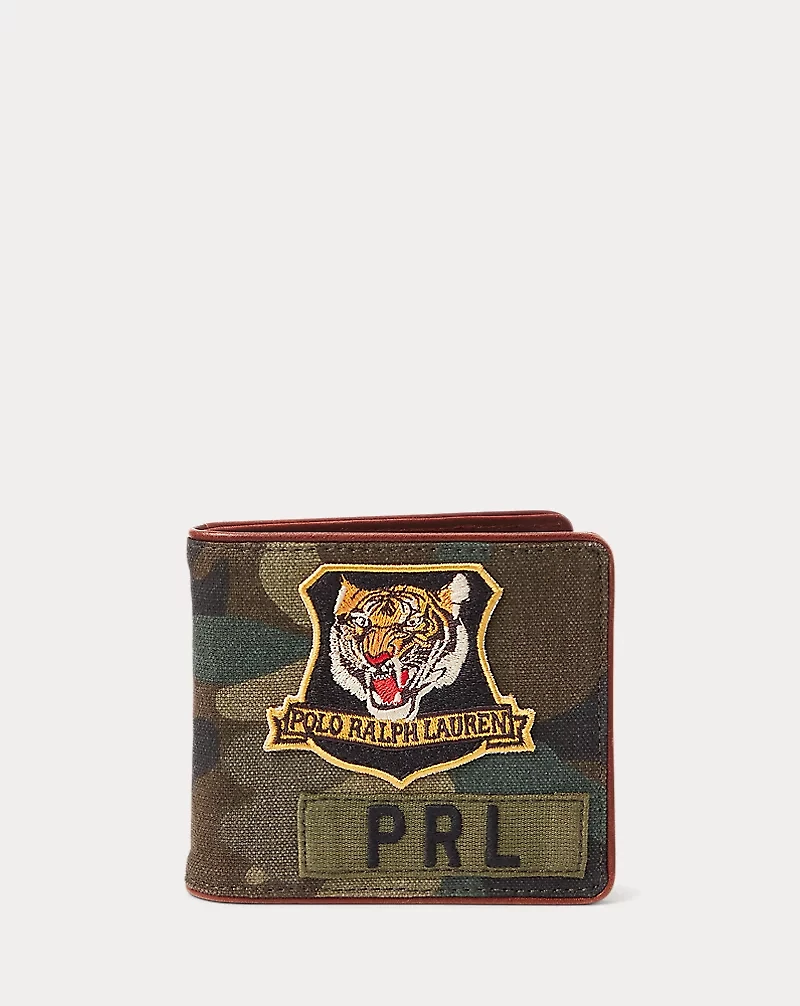 Tiger-Patch Camo Billfold Wallet