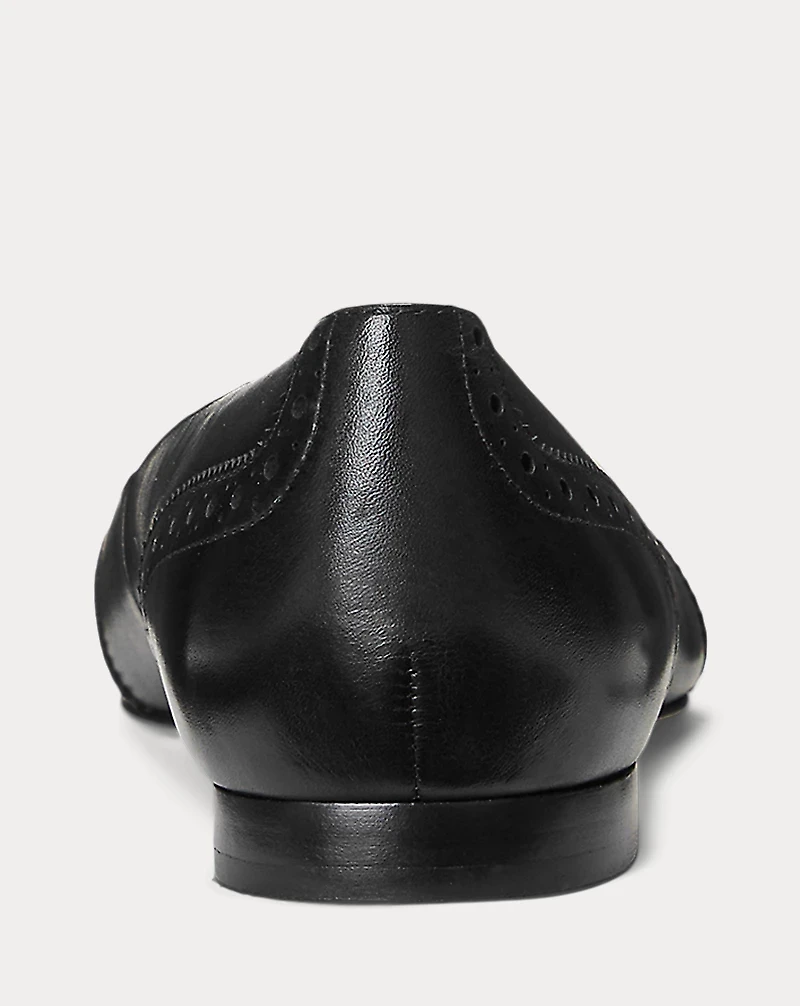 Loraine Burnished Leather Ballet Flat