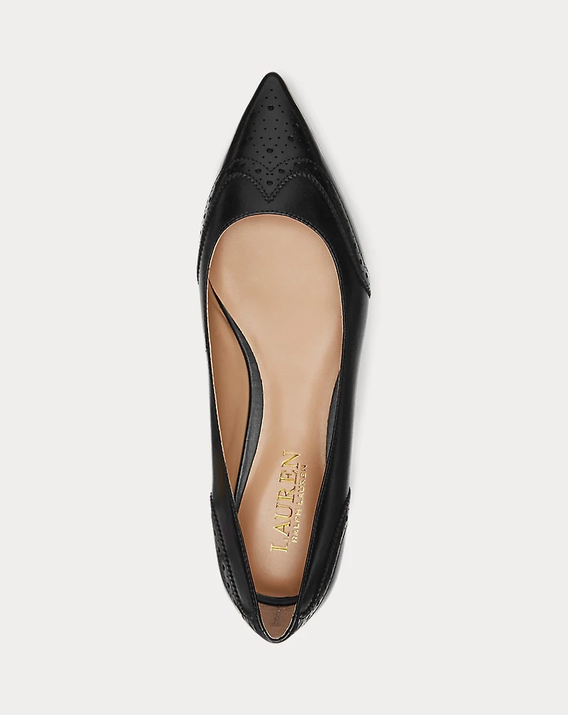 Loraine Burnished Leather Ballet Flat