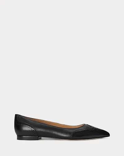 Loraine Burnished Leather Ballet Flat