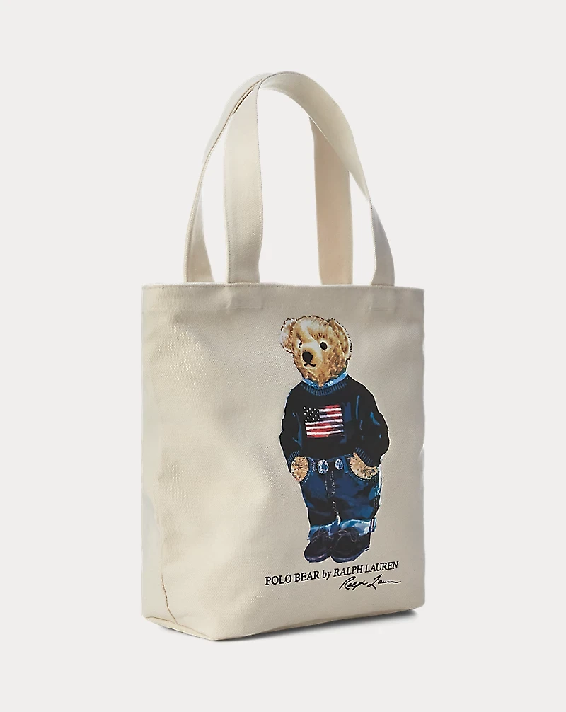 Polo Bear Cotton Canvas Tote