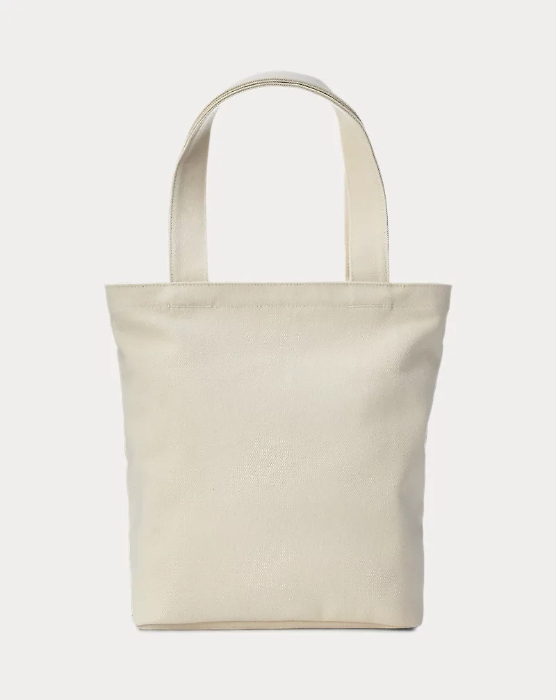 Polo Bear Cotton Canvas Tote