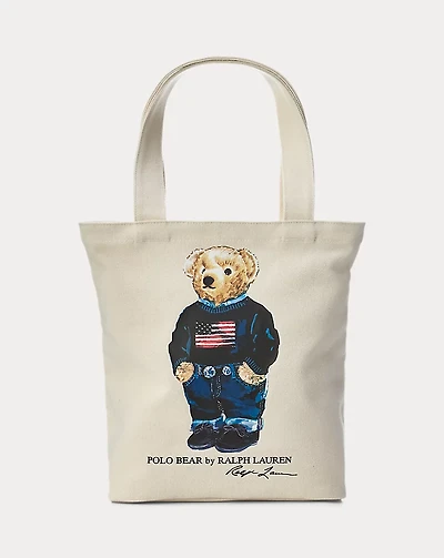 Polo Bear Cotton Canvas Tote