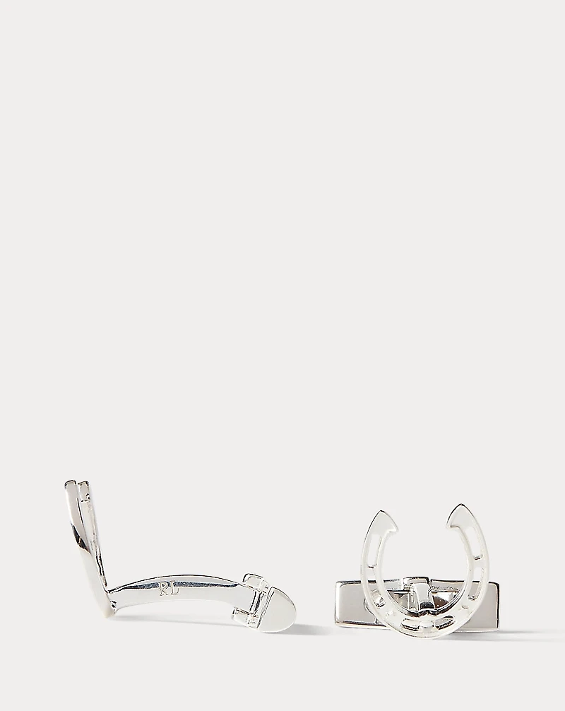 Sterling Silver Horseshoe Cuff Links