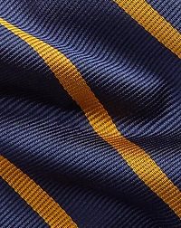 Striped Silk Repp Narrow Tie