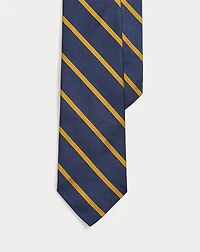 Striped Silk Repp Narrow Tie