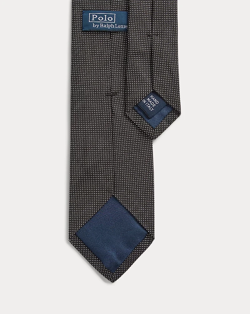 Pin Dot Silk Narrow Tie