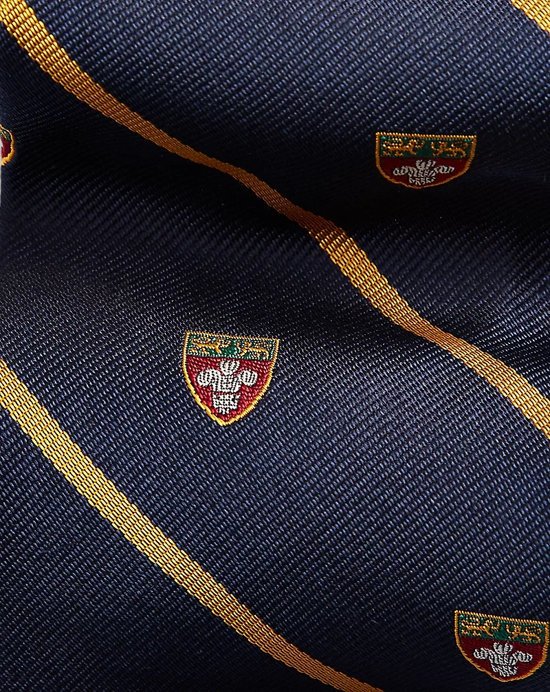 Striped Silk Narrow Club Tie