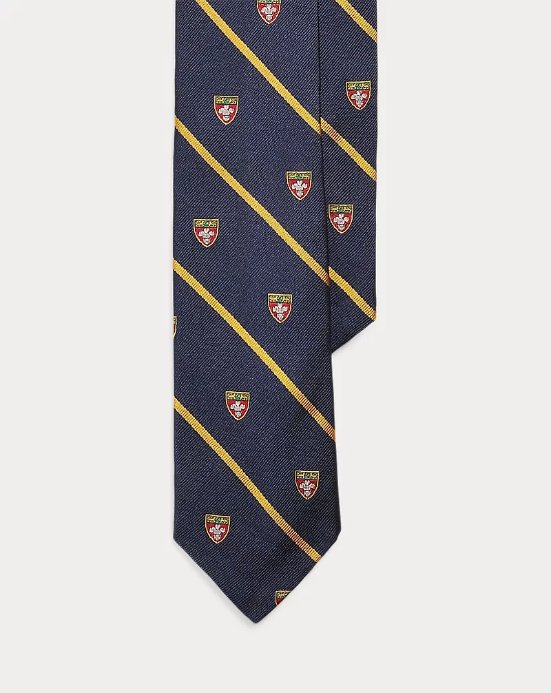 Striped Silk Narrow Club Tie