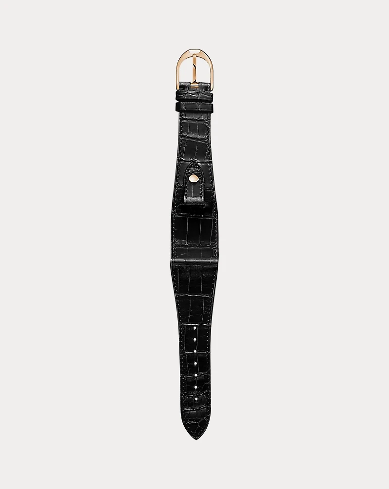 Large Stirrup Alligator Watch Strap