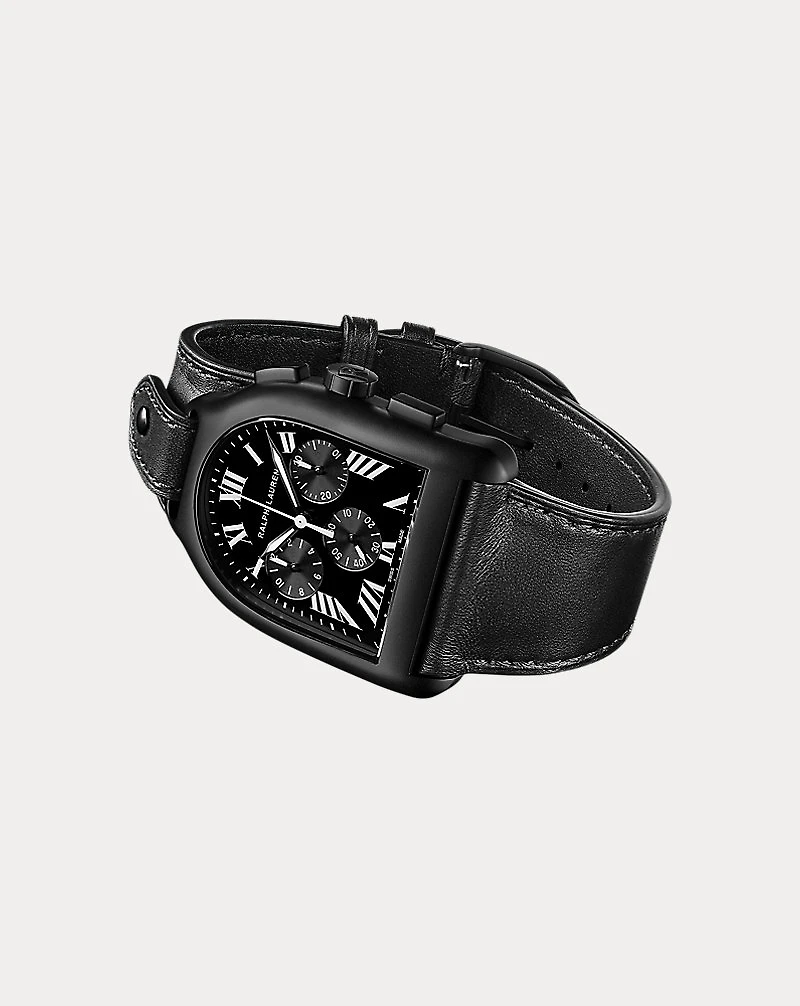 Stirrup Large Chronograph PVD Black Dial