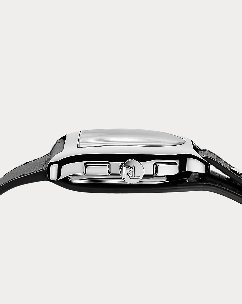Large Chronograph Steel White Dial