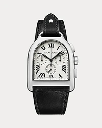 Large Chronograph Steel White Dial