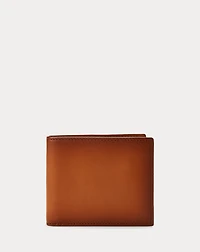 Burnished Leather Billfold Wallet