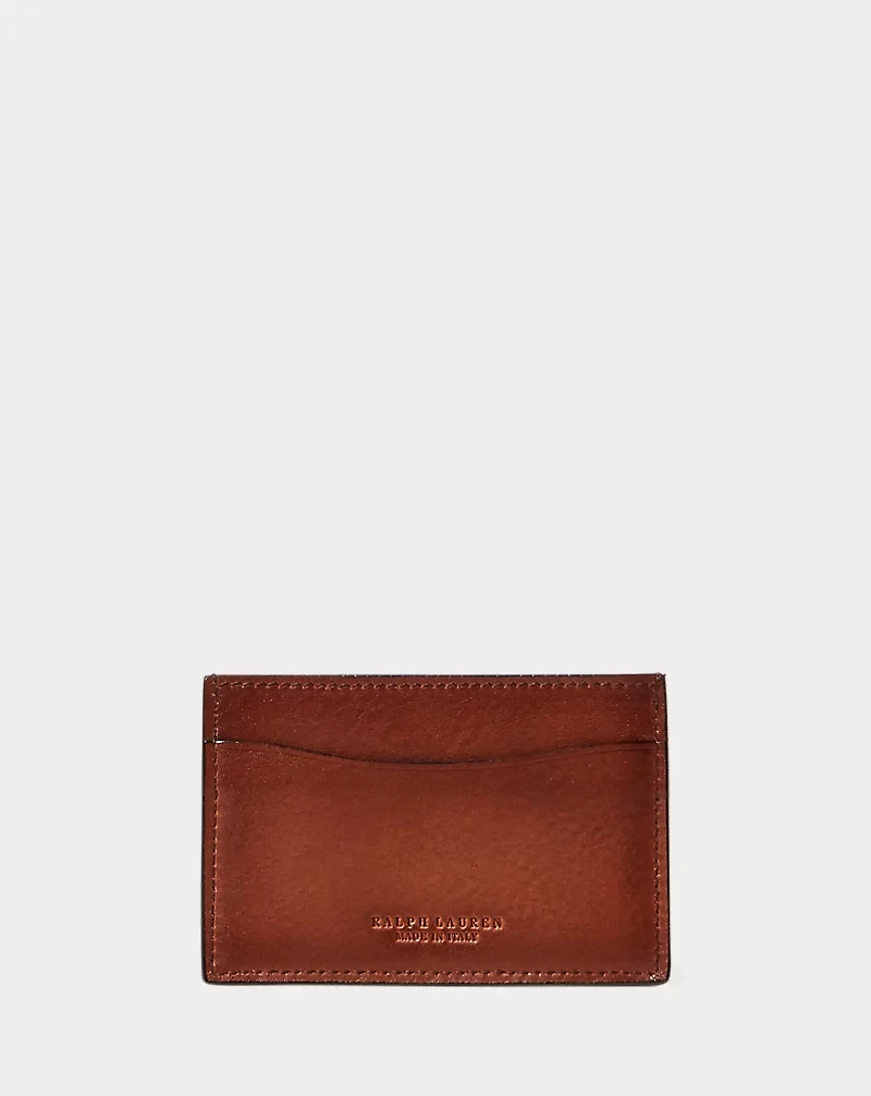 Burnished Leather Card Case