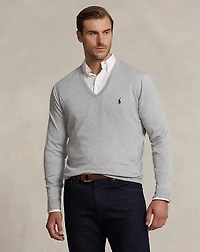 Cotton V-Neck Sweater