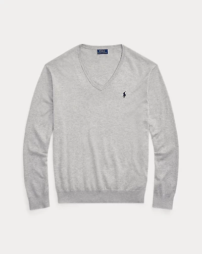 Cotton V-Neck Sweater