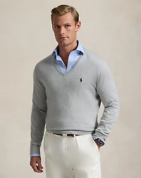 Cotton V-Neck Sweater