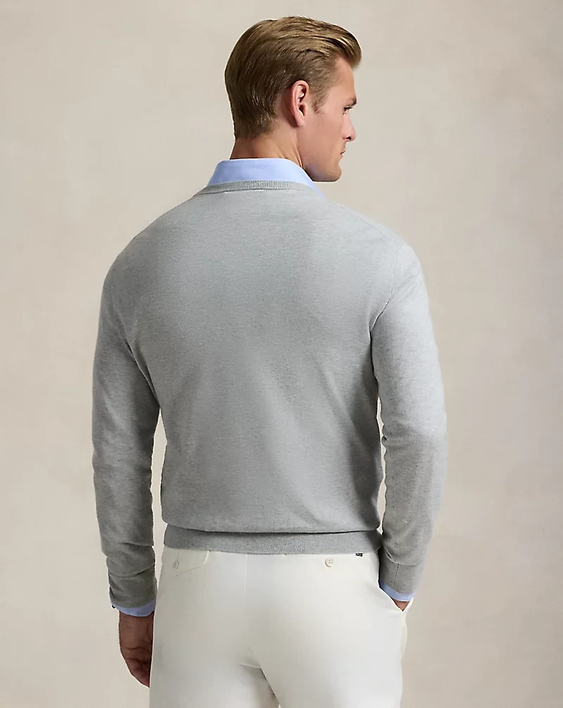 Cotton V-Neck Sweater