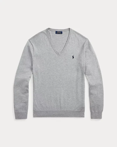 Cotton V-Neck Sweater