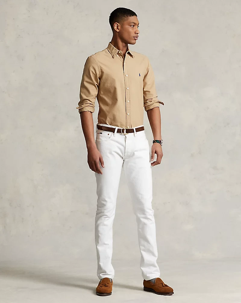 Slim Fit Garment-Dyed Oxford Shirt