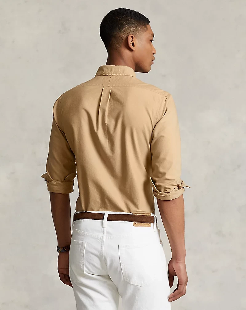 Slim Fit Garment-Dyed Oxford Shirt