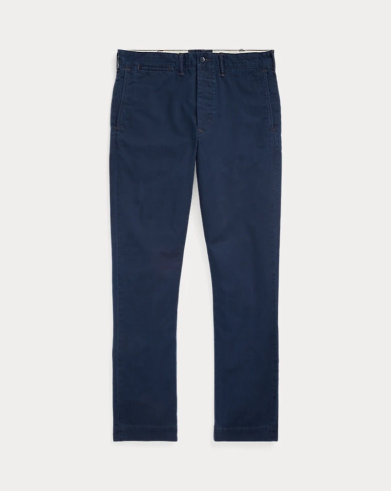 Slim Fit Herringbone Twill Pant